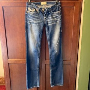 Big star boot cut jeans.